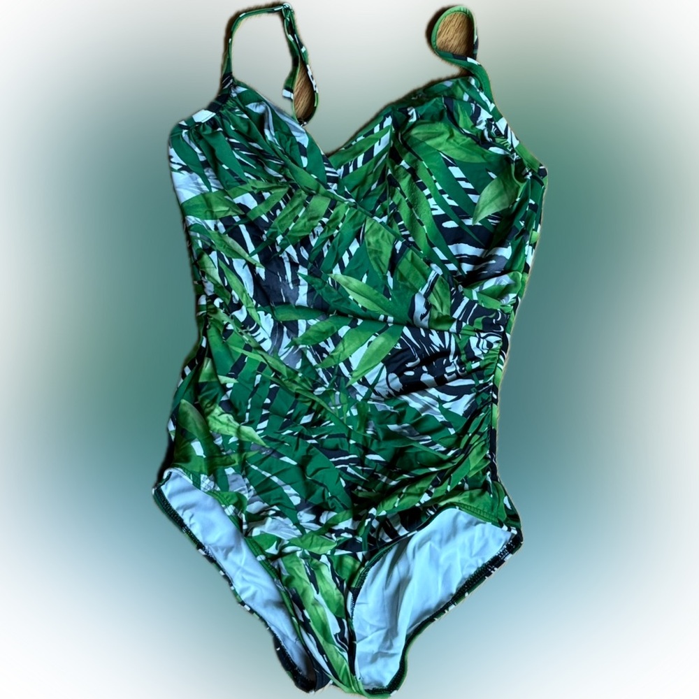 Tropical Green One-Piece Swimsuit